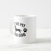 あなたの犬をペットにさせてくれ – 愛犬家 コーヒーマグカップ (正面左)
