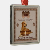 あなたの犬を思い出して メタルオーナメント (右)