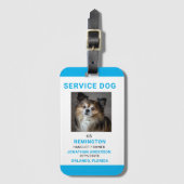 あなたの犬を簡単に仕事場として識別する ラゲッジタグ (正面縦)