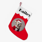 あなたの犬クリスマスペット犬ホリデーギフト スモールクリスマスストッキング (正面 (吊り時))