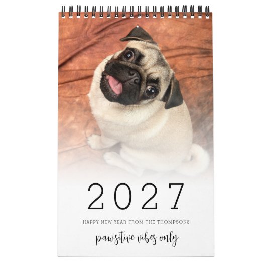 あなたの犬14枚の写真の引用符 2027 カレンダー (カバー)