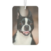 あなたの犬 | 2フォトアップロードかわいいペット写真 カーエアーフレッシュナー (裏面)