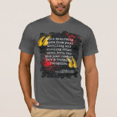 あなたの犯罪小説の名言 Blood Spatter Tシャツ (正面)