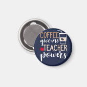 あなたの独占的コーヒ与えーを手に入れる先生力T マグネット (正面/裏面)