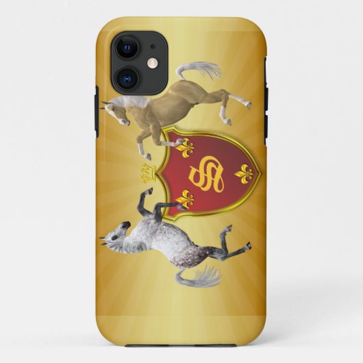 あなたの独自のコートの腕モノグラム Case-Mate iPhoneケース (裏面)