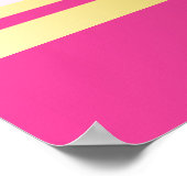 あなたの独自のコートを作る腕ピンクの金ゴールドクラウン真珠 ポスター (角)