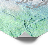 あなたの独自の引用文ポスター亀裂stucoデザインを追加 ポスター (角)