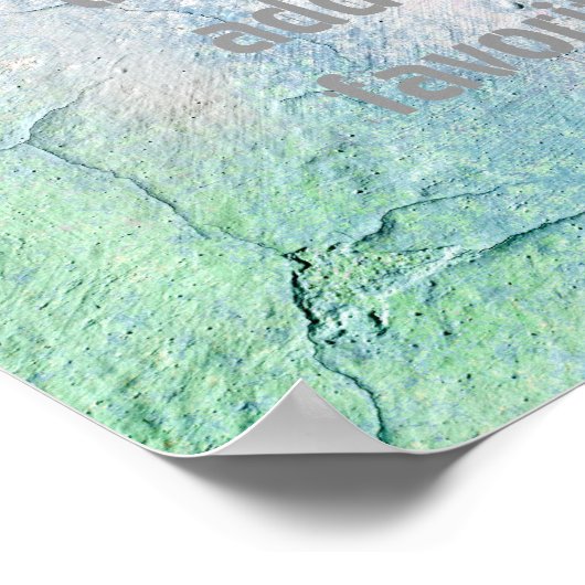 あなたの独自の引用文ポスター亀裂stucoデザインを追加 ポスター (角)