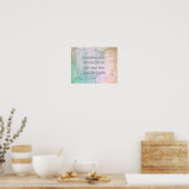 あなたの独自の引用文ポスター亀裂stucoデザインを追加 ポスター (キッチン)