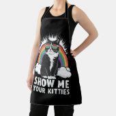 あなたの猫ちゃんおもしろいを表示するゲイプライドLGBT エプロン (インサイチュ)