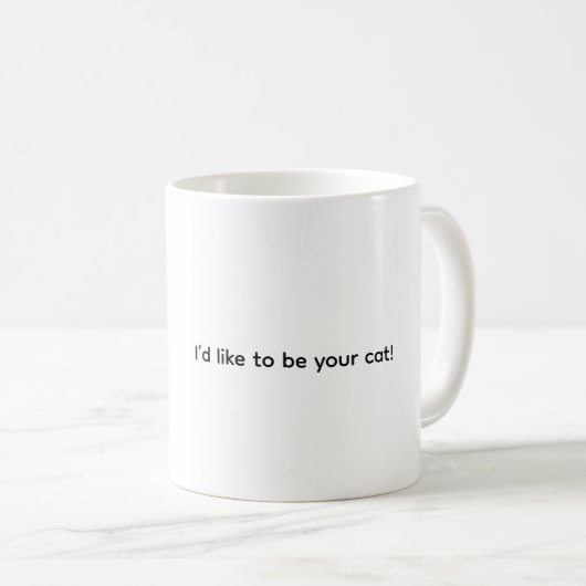 あなたの猫になりたい コーヒーマグ コーヒーマグカップ (正面右)