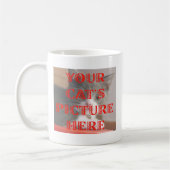 あなたの猫の写真をカスタマイズ コーヒーマグカップ (左)