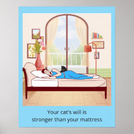 あなたの猫の意志はマットレスより強い ポスター