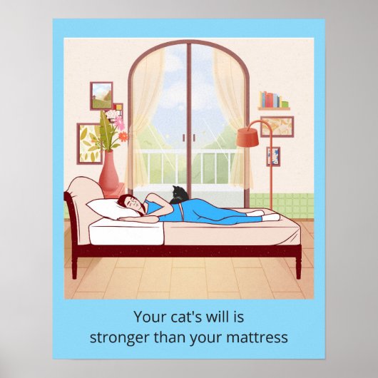 あなたの猫の意志はマットレスより強い ポスター (正面)