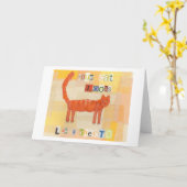 あなたの猫はCheetoのように見えます カード (黄色い花)