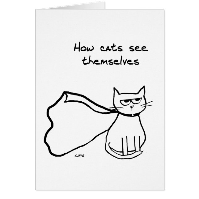 あなたの猫スーパーヒーロー-おもしろいな猫のギフト (正面)