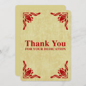 あなたの献呈をありがとう 招待状 (正面/裏面)