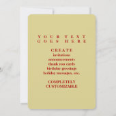 あなたの献呈をありがとう 招待状 (裏面)