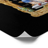 あなたの玉座はバスルームCovid 19、キャンバスプリント ポスター (角)