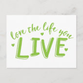 あなたの生きている人生を愛する ポストカード (正面)