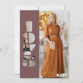 あなたの生まれ写真1975 50th birthday招待状 招待状 (正面)