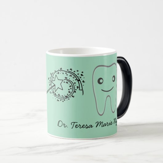 (あなたの生命の未来の)歯科医のために完成して下さい モーフィングマグカップ (正面右)