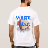 あなたの生命は住んでいましたりそしてそれについて書きます! Tシャツ (裏面)
