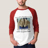 あなたの生命は私の巨大なbivalve.の内で起こります tシャツ (正面)