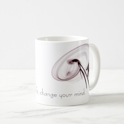 あなたの生命を変えるためには、あなたの心を変えて下さい コーヒーマグカップ (正面右)