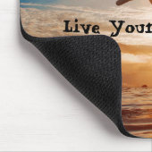 あなたの生命刺激は住んでいます マウスパッド (コーナー)