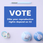 あなたの生殖権がその権利に依存するように投票 チラシ (シングル)