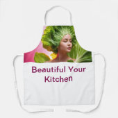 あなたの生活の中で美しいキッチン エプロン (正面)