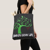 あなたの生活をシンプルにする.b トートバッグ (クローズアップ)