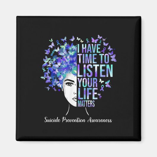 あなたの生活問題自殺防止認識度我々 マグネット (正面)