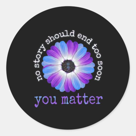 あなたの生活問題自殺防止認識度Da ラウンドシール (正面)