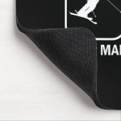 あなたの男性マイマンバイアスリートおもしろいスキー射撃、 発砲Sp マウスパッド (コーナー)