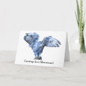 「あなたの町からあいさつ」雪ふくろうあいさつカード カード (正面)