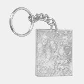 あなたの画像のカスタムな写真のkeychain キーホルダー (正面左)