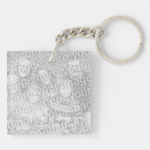 あなたの画像のカスタムな写真のkeychain キーホルダー (裏面)