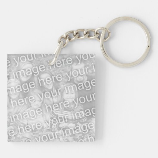 あなたの画像のカスタムな写真のkeychain キーホルダー (裏面)