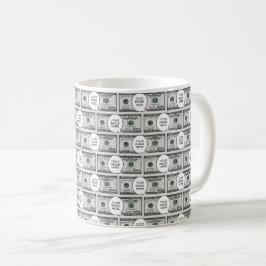 あなたの画像を使った100ドル札のタイルデザイン コーヒーマグカップ