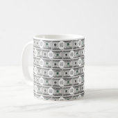 あなたの画像を使った100ドル札のタイルデザイン コーヒーマグカップ (正面左)