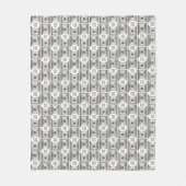 あなたの画像を使った100ドル札のタイルデザイン フリースブランケット (正面)