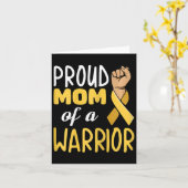 あなたの癌の母親のための小児癌引用文と戦う カード (黄色い花)