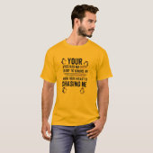 あなたの目に私を無視する権利はない – 面白いペンギン Tシャツ (正面フル)
