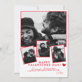 あなたの目の中で私は写真モダン幸せなバレンタインデー シーズンカード (正面)