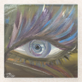 あなたの目はあなたの魂の鏡 ガラスコースター