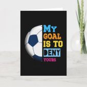 あなたの目標を否定する サッカーギフト カード (正面)