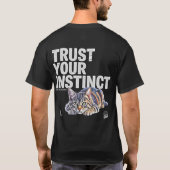あなたの直感を信じて ネコ好きギフト Tシャツ (裏面)