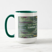 あなたの直観のコップに聞いて下さい マグカップ (左)